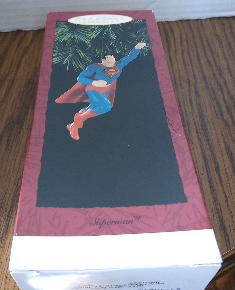 1993 Hallmark Superman DC Comics Classic Keepsake Ornament Vintage W/Box